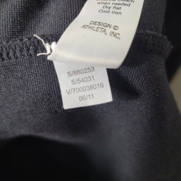 Athleta Celebration black Dress sz Med petite MP Ponte Knit Stretch long sleeve - Picture 5 of 7